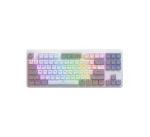 Клавіатура Hator Rockfall 3 Mecha TKL QMK/VIA Orange Wireless White (HTK851UA)