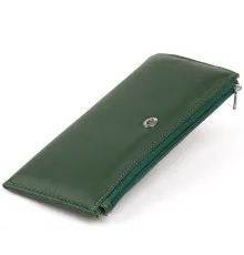 Гаманець ST Leather Зі шкіри унісекс Зелений (19328)