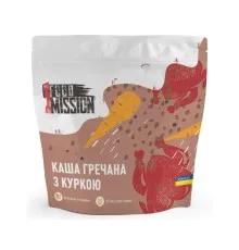 Їжа швидкого приготування Food Mission Каша гречана з куркою 100 г (fm.30481)