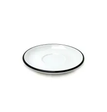 Блюдце Ancap серія Verona Colored Rims 14,5 см Pennellessa Black rims для серій "Verona (37254)