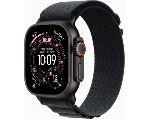 Смарт-годинник Apple Watch Ultra 3 GPS + Cellular 49mm Black Titanium Case with Black Alpine Loop - Small (MF0Q4QP/A)