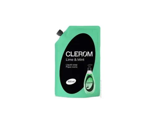 Рідке мило Clerom Lime and mint Дой-пак 500 мл (4820287020234)