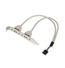 Кабель для передачі даних косичка (для системної плати), 2xUSB 2.0 Atcom (15257)