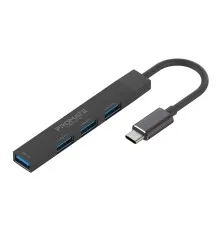 Концентратор Promate USB Hub 4 ports litehub-4.black (litehub-4.black)