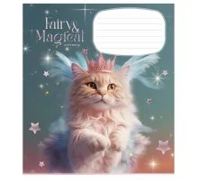 Зошит Школярик Fairy cats 18 аркушів клітинка (018-3316K)