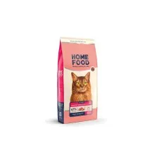 Сухий корм для кішок Home Food Healthy skin and shiny coat з індичкою та лососем 10 кг (4820235020569)