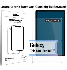 Скло захисне BeCover Matte Anti-Glare Samsung Galaxy Tab S10 Lite SM-X400/406 10.9" (713819)