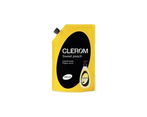 Рідке мило Clerom Sweet peach Дой-пак 500 мл (4820287020265)