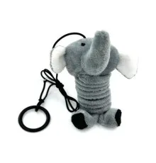 Іграшка для котів Hippie Pet Слоник з мотузкою 14 см (HIPCT2304005-2)