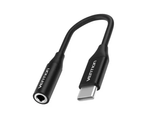 Перехідник USB-C M to 3.5mm F 0.1m DAC black Vention (BIHBA)