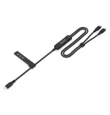 Дата кабель USB-C to 2xUSB-C 1.8m 140W black Digitus (AK-300170-018-S)