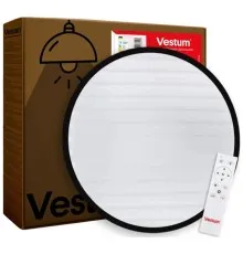 Світильник Vestum GRILL матовий 72W 3000К- 6500K 5600Lm з пультом чорний (VS-81019)