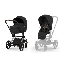 Коляска Cybex Priam 2 в 1 RG Sepia Black COMFORT (526000001)