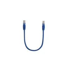 Патч-корд 0.3м, RJ-45, Cat.5e, CU, мідь, синій Ritar (PCR-CU/0.3Be / 00220)