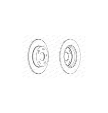 Гальмівний диск FERODO DDF1558