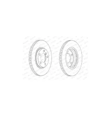 Гальмівний диск FERODO DDF2125C