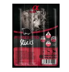 Ласощі для собак Alpha Spirit DOG Sticks Prosciutto напіввологі з прошуто, палички 40 г (8436586310400)