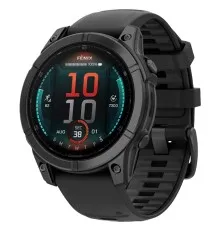 Смарт-годинник Garmin fenix E, 47mm, Slate Gray Steel/Black, GPS (010-03025-01)