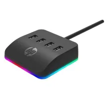 Концентратор HP USB 3.0 to 4xUSB 3.0 RGB black HP (HP_DHC-CT120)
