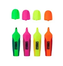 Набір маркерів Buromax highlighter pen, NEON, chisel tip, SET 4 colors (BM.8904-84)
