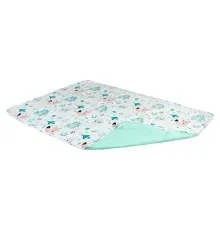 Пелюшки для малюків Еко Пупс Eco Cotton непромокаюча двостороння 65 х 90 см Звірі на лісовій галявині Біла (EPG10N-6590bb)