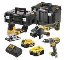 Набір електроіструментів DeWALT 3 од. 18 В XR Li-lon, вага 11.7 кг, 2 кейса, 2 АКБ та ЗП (DCK329P2T)