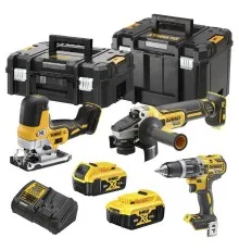 Набір електроіструментів DeWALT 3 од. 18 В XR Li-lon, вага 11.7 кг, 2 кейса, 2 АКБ та ЗП (DCK329P2T)