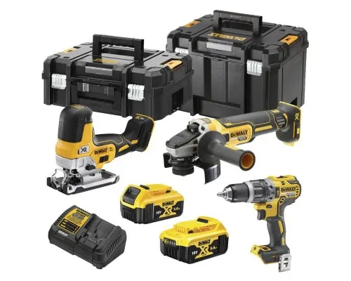 Набір електроіструментів DeWALT 3 од. 18 В XR Li-lon, вага 11.7 кг, 2 кейса, 2 АКБ та ЗП (DCK329P2T)