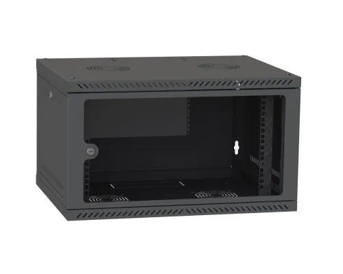 Шафа настінна Ipcom 6U, 600*600, RAL9005 (СН-6U-060х060-ДС-9005)