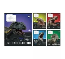 Зошит Yes JURASSIC WORLD Strength and Power А5 12 аркушів лінія (767664)