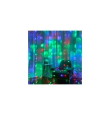 Гірлянда Voltronic Штора 120 LED Водопад (Red/Green/Blue/Yellow), прозора, 3*1 м, 8 режимів, 220V (GAR120LED-RGB)