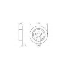 Гальмівний диск Bosch 0 986 479 613
