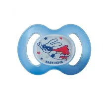 Пустушка Baby-Nova Superhero нічна 0-6 міс. блакитна (3962479)
