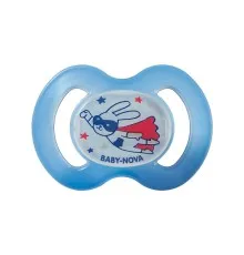 Пустушка Baby-Nova Superhero нічна 0-6 міс. блакитна (3962479)
