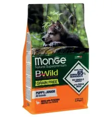 Сухий корм для собак Monge Dog Bwild Gr. Free Puppy&Junior качка 2.5 кг (8009470004787)
