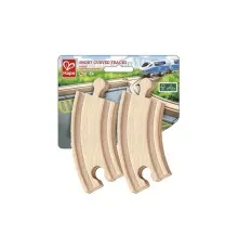 Залізниця Hape Набір для залізниці короткі вигнуті рейки 4 шт (E3776)