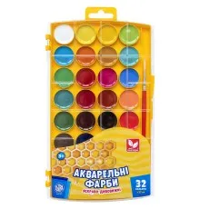 Акварельні фарби Школярик Медові 32 кольори (302023002-UA)
