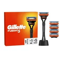 Бритва Gillette Fusion5 з 5 змінними картриджами + Підставка (8700216356794)