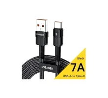 Дата кабель USB 2.0 AM to USB-C 2.0m 7A black Essager (EXCT-XCA01)