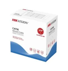 Кабель мережевий Hikvision UTP 305м, cat.5e, CU, outdoor (DS-1LN5EO-UU/E)