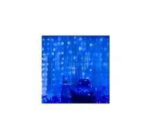 Гірлянда Voltronic Штора 120 LED Водопад Blue, 3*1 м, 8 режимів, 220V, прозора (GAR120LED-Blue)