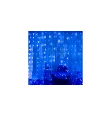 Гірлянда Voltronic Штора 120 LED Водопад Blue, 3*1 м, 8 режимів, 220V, прозора (GAR120LED-Blue)