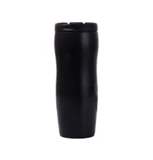 Термокружка Merlion 420 мл з відкидною кришкою, чорна (DW-006Black)