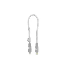 Дата кабель 6in1 inCharge XL 0.3m white Rolling Square (XLS02R)