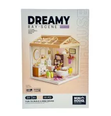 Конструктор Mini House румбокс серії Інтер'єр – Ванна кімната (світло) (8009)