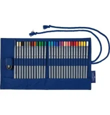 Олівці кольорові Faber-Castell Goldfaber Aqua в тканинному пеналі 27 кольорів з аксесуарами, (114652) (28942)