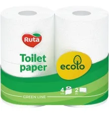 Туалетний папір Ruta Ecolo 2 шари 4 рулони (4820023747135)
