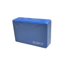 Блок для йоги Ecofit MD1219 8 х 15 х 23 см синій (К00015230)