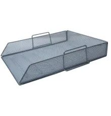 Лоток для паперів Buromax горизонтальний, металевий, сріблястий (BM.6254-24)