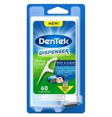 Флос-зубочистки DenTek з диспенсером Потрійне очищення 60 шт. (047701000465)